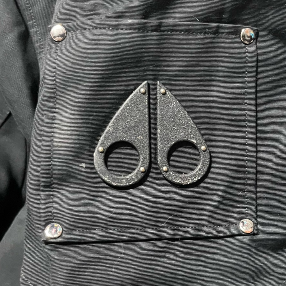 Moose Knuckles Black Jacket With Embroidered Hock… - image 4